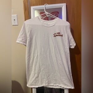 White Tee with Red Graphic